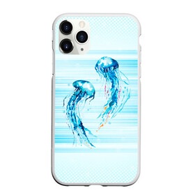 Чехол для iPhone 11 Pro матовый с принтом Медузы , Силикон |  | jellyfish | medusa | жители | медуза | медузы | морские | океан