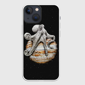 Чехол для iPhone 13 mini с принтом Planetary Octopus ,  |  | galaxy | jupiter | octopus | planet | space | stars | stellar | sun | system | галактика | звездная | звезды | космос | осьминог | планета | система | солнце | юпитер