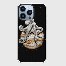 Чехол для iPhone 13 Pro с принтом Planetary Octopus ,  |  | galaxy | jupiter | octopus | planet | space | stars | stellar | sun | system | галактика | звездная | звезды | космос | осьминог | планета | система | солнце | юпитер