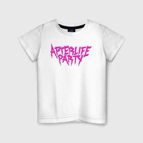 Детская футболка хлопок с принтом Afterlife Party , 100% хлопок | круглый вырез горловины, полуприлегающий силуэт, длина до линии бедер | fortnite | gamers | games | music | party | вечеринка | джей бавлин | игры | королевская битва | фортнайт