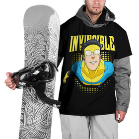 Накидка на куртку 3D с принтом Invincible , 100% полиэстер |  | invincible | комикс | марк грейсон | мультсериал | неуязвимый | супергерой