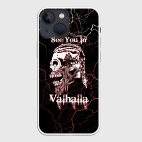 Чехол для iPhone 13 mini с принтом Ragnarr ,  |  | odin | odinn | see you in valhalla | viking | vikings | вальхала | вальхалла | викинг | викинги | до встречи в вальхалле | кельт | кельтский узор | лик | один | рагнар | рагнар лодброк | символ | символ викингов | символика