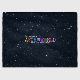 Плед 3D с принтом Astroworld , 100% полиэстер | закругленные углы, все края обработаны. Ткань не мнется и не растягивается | astroworld | music | travis scott | музыка | трэвис скотт