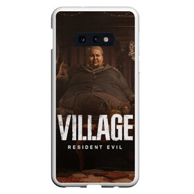 Чехол для Samsung S10E с принтом RESIDENT EVIL VILLAGE , Силикон | Область печати: задняя сторона чехла, без боковых панелей | resident evil | resident evil 8 village | village | вампиры | димитреску | леди | резидент | эвил