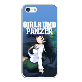 Чехол для iPhone 5/5S матовый с принтом Girls und Panzer , Силикон | Область печати: задняя сторона чехла, без боковых панелей | darjeeling | girls und panzer | girls und panzer правда | дарджилинг | девочки и танки | девушки и танки | катюша | нисидзуми михо | правда | танки