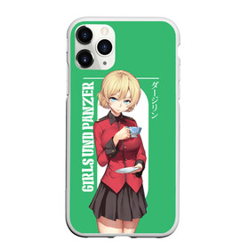 Чехол для iPhone 11 Pro матовый с принтом Darjeeling , Силикон |  | darjeeling | girls und panzer | girls und panzer правда | дарджилинг | девочки и танки | девушки и танки | катюша | нисидзуми михо | правда | танки