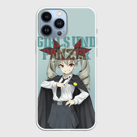 Чехол для iPhone 13 Pro Max с принтом Girls und Panzer ,  |  | Тематика изображения на принте: darjeeling | girls und panzer | girls und panzer правда | дарджилинг | девочки и танки | девушки и танки | катюша | нисидзуми михо | правда | танки