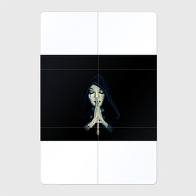 Магнитный плакат 2Х3 с принтом Монашка с крестом , Полимерный материал с магнитным слоем | 6 деталей размером 9*9 см | анархия | крест | крест и монашка | крест череп | крестик | манархия | манашка | молитва | молится | монашка | монашка и крест | монашка с крестиком | монашка с крестом | монашки | с крестом | череп