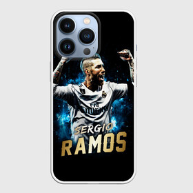 Чехол для iPhone 13 Pro с принтом Серхио Рамос, Реал Мадрид ,  |  | sergio ramos | sr4 | номер 4 | реал мадрид | сборная испании | серхио рамос | футбол | футболист