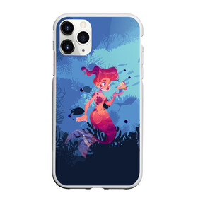 Чехол для iPhone 11 Pro Max матовый с принтом Mermaid Русалочка (Z) , Силикон |  | mermaid | naiad | nymph | rusalka | ведява | водяница | восточнославянская мифология | дух | лесовица | мифология | морская дева | нимфа | русал | русалии | русалка | русалочка | ундина | фараонка