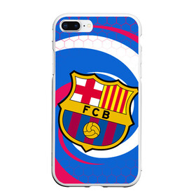 Чехол для iPhone 7Plus/8 Plus матовый с принтом FC BARCELONA ФК БАРСЕЛОНА , Силикон | Область печати: задняя сторона чехла, без боковых панелей | barca | fc barcelona | football | sport | uefa | английская премьер лига. | барса | лига финал | матч | спорт | уефа | финал | фк барселона | футбол