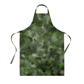 Фартук 3D с принтом Canvas Green Camo , 100% полиэстер | общий размер — 65 х 85 см, ширина нагрудника — 26 см, горловина — 53 см, длина завязок — 54 см, общий обхват в поясе — 173 см. Принт на завязках и на горловине наносится с двух сторон, на основной части фартука — только с внешней стороны | abstraction | camouflage | canvas | green | камуфляж