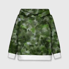 Детская толстовка 3D с принтом Canvas Green Camo , 100% полиэстер | двухслойный капюшон со шнурком для регулировки, мягкие манжеты на рукавах и по низу толстовки, спереди карман-кенгуру с мягким внутренним слоем | Тематика изображения на принте: abstraction | camouflage | canvas | green | камуфляж