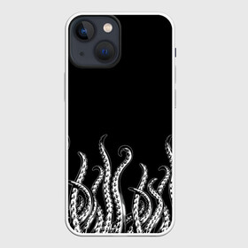 Чехол для iPhone 13 mini с принтом Octopus Щупальца ,  |  | animal | beast | kraken | ocean | octopus | sea | ship | water | вода | животные | звери | корабль | кракен | море | океан | осьминог | рыбы | чб | щупальца