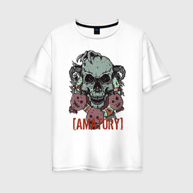 Женская футболка хлопок Oversize с принтом Amatory , 100% хлопок | свободный крой, круглый ворот, спущенный рукав, длина до линии бедер
 | 2007 | alternative | metal | metalcore | rock | аматори | метал | рок | эмо