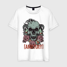 Мужская футболка хлопок с принтом Amatory , 100% хлопок | прямой крой, круглый вырез горловины, длина до линии бедер, слегка спущенное плечо. | 2007 | alternative | metal | metalcore | rock | аматори | метал | рок | эмо