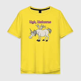 Мужская футболка хлопок Oversize с принтом Ugh, Unicorns , 100% хлопок | свободный крой, круглый ворот, “спинка” длиннее передней части | disney | onward | pixar | unicorn | unicorns | vdzabma | вперёд | дисней | единорог | единороги | пиксар