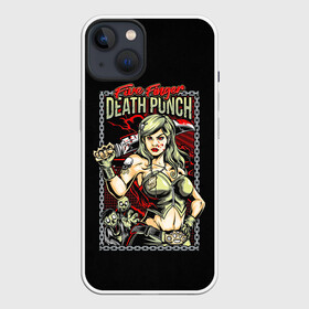 Чехол для iPhone 13 с принтом FFDP Girl ,  |  | 5fdp | ffdp | five finger death punch | metal | music | rock | альтернатива | группы | метал | музыка | музыкальная группа | рок | рок музыка | хеви метал