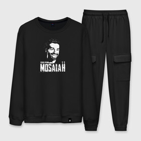 Мужской костюм хлопок с принтом Zizioss Design MOSALAH 11 , 100% хлопок | на свитшоте круглая горловина, мягкая резинка по низу. Брюки заужены к низу, на них два вида карманов: два “обычных” по бокам и два объемных, с клапанами, расположенные ниже линии бедра. Брюки с мягкой трикотажной резинкой на поясе и по низу штанин. В поясе для дополнительного комфорта — широкие завязки | Тематика изображения на принте: basel | champion | chelsea | fifa | lfc | liverpool | mo salah | mohamed salah | mokawloon | roma | soccer | uefa | базель | египет | ливерпуль | лига чемпионов | лфк | мокавлун | мохаммед салах | рома | уефа | фифа | футбол