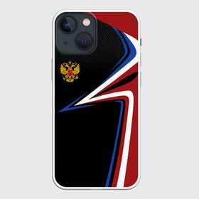 Чехол для iPhone 13 mini с принтом РОССИЯ | RUSSIA UNIFORM ,  |  | abstraction | flag | geometry | paints | russia | stripes | texture | абстракция | брызги | геометрия | герб россии | краски | неон | неоновый | рашка | родина | россия | соты | текстура | триколор | флаг | флаг россии