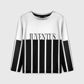 Детский лонгслив 3D с принтом Juventus | Tee Black and White (2021/22) , 100% полиэстер | длинные рукава, круглый вырез горловины, полуприлегающий силуэт
 | 0x000000123 | juve | juventus | ronaldo | криштьяно | роналдо | юве | ювентус