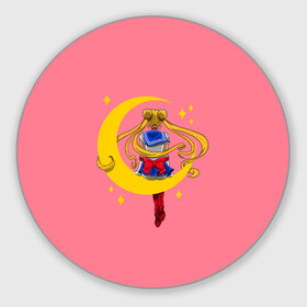 Коврик для мышки круглый с принтом Sailor Moon , резина и полиэстер | круглая форма, изображение наносится на всю лицевую часть | ami | chibiusa | haruka | hotaru | makoto | minako | moon | rei | sailor | usagi | ами | артемис | венера | луна | макото | марс | меркурий | минако | мичиру | момару | мун | плутон | принц | рэй | сатурн | сейлор | серенити | сецуна 