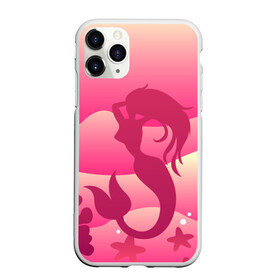 Чехол для iPhone 11 Pro матовый с принтом Русалка , Силикон |  | mermaid | в море | морская | подводный | русалка | русалочка | ундина