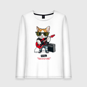 Женский лонгслив хлопок с принтом КРУТОЙ КОТ ГИТАРИСТ , 100% хлопок |  | and | cat | cats | cute | funny | guitar | heavy | kitten | kitty | meow | metal | music | n | pet | playing | rock | roll | star | гитара | гитарист | кот | котик | коты | кошка | кошки | крутой | музыка | рок