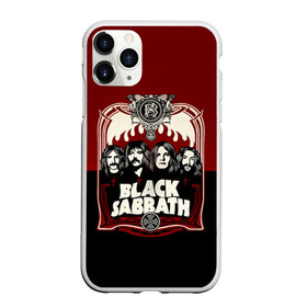 Чехол для iPhone 11 Pro Max матовый с принтом Black Sabbath , Силикон |  | bill ward | black sabbath | geezer butler | hard rock | heavy metall | ozzy osbourne | tony iommi | англия | блэк | рок | саббат