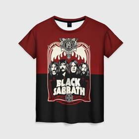 Женская футболка 3D с принтом Black Sabbath , 100% полиэфир ( синтетическое хлопкоподобное полотно) | прямой крой, круглый вырез горловины, длина до линии бедер | bill ward | black sabbath | geezer butler | hard rock | heavy metall | ozzy osbourne | tony iommi | англия | блэк | рок | саббат