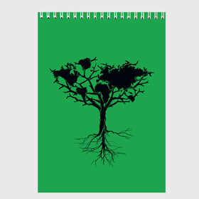 Скетчбук с принтом Древо Мира , 100% бумага
 | 48 листов, плотность листов — 100 г/м2, плотность картонной обложки — 250 г/м2. Листы скреплены сверху удобной пружинной спиралью | bivrest | branch | continent | earth | green | island | planet | roots | scandinavia | tree | world | биврест | ветвь | ветка | дерево | древо | зеленый | земля | континент | корни | мир | остров | планета | природа | скандинавия