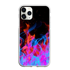 Чехол для iPhone 11 Pro матовый с принтом ТРИ ОГНЯ FIRE СИНИЙ ОГОНЬ , Силикон |  | fire | взрыв. | горит | огонь | пламя | пожар | розовый огонь | синий огонь | три огня