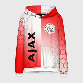 Мужская толстовка 3D с принтом FC AJAX AMSTERDAM ФК АЯКС , 100% полиэстер | двухслойный капюшон со шнурком для регулировки, мягкие манжеты на рукавах и по низу толстовки, спереди карман-кенгуру с мягким внутренним слоем. | ajax amsterdam | fifa | football | football club. | sport | uefa | английская премьер лига | аякс амстердам | лига финал | матч | спорт | уефа | финал | фифа | футбол | футбольный клуб