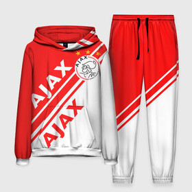 Мужской костюм 3D (с толстовкой) с принтом FC AJAX AMSTERDAM   ФК АЯКС ,  |  | ajax amsterdam | fifa | football | football club. | sport | uefa | английская премьер лига | аякс амстердам | лига финал | матч | спорт | уефа | финал | фифа | футбол | футбольный клуб