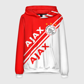 Мужская толстовка 3D с принтом FC AJAX AMSTERDAM / ФК АЯКС , 100% полиэстер | двухслойный капюшон со шнурком для регулировки, мягкие манжеты на рукавах и по низу толстовки, спереди карман-кенгуру с мягким внутренним слоем. | ajax amsterdam | fifa | football | football club. | sport | uefa | английская премьер лига | аякс амстердам | лига финал | матч | спорт | уефа | финал | фифа | футбол | футбольный клуб