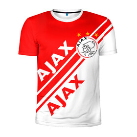 Мужская футболка 3D спортивная с принтом FC AJAX AMSTERDAM ФК АЯКС , 100% полиэстер с улучшенными характеристиками | приталенный силуэт, круглая горловина, широкие плечи, сужается к линии бедра | ajax amsterdam | fifa | football | football club. | sport | uefa | английская премьер лига | аякс амстердам | лига финал | матч | спорт | уефа | финал | фифа | футбол | футбольный клуб