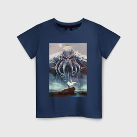 Детская футболка хлопок с принтом Cthulhu , 100% хлопок | круглый вырез горловины, полуприлегающий силуэт, длина до линии бедер | cthulhu | викинги | гиганты | ктулху | мифология | морские чудовища | скандинавия | скандинавская