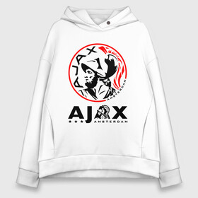 Женское худи Oversize хлопок с принтом FC AJAX AMSTERDAM / ФК АЯКС , френч-терри — 70% хлопок, 30% полиэстер. Мягкий теплый начес внутри —100% хлопок | боковые карманы, эластичные манжеты и нижняя кромка, капюшон на магнитной кнопке | ajax amsterdam | fifa | football | football club. | sport | uefa | английская премьер лига | аякс амстердам | лига финал | матч | спорт | уефа | финал | фифа | футбол | футбольный клуб