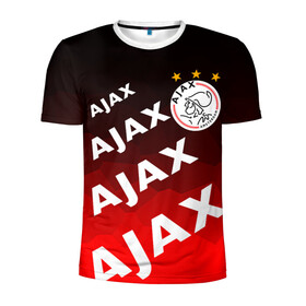 Мужская футболка 3D спортивная с принтом FC AJAX AMSTERDAM / ФК АЯКС , 100% полиэстер с улучшенными характеристиками | приталенный силуэт, круглая горловина, широкие плечи, сужается к линии бедра | ajax amsterdam | fifa | football | football club. | sport | uefa | английская премьер лига | аякс амстердам | лига финал | матч | спорт | уефа | финал | фифа | футбол | футбольный клуб