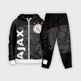 Детский костюм 3D с принтом FC AJAX AMSTERDAM   ФК АЯКС ,  |  | ajax amsterdam | fifa | football | football club. | sport | uefa | английская премьер лига | аякс амстердам | лига финал | матч | спорт | уефа | финал | фифа | футбол | футбольный клуб