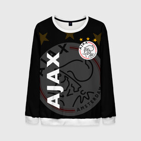 Мужской свитшот 3D с принтом FC AJAX AMSTERDAM / ФК АЯКС , 100% полиэстер с мягким внутренним слоем | круглый вырез горловины, мягкая резинка на манжетах и поясе, свободная посадка по фигуре | Тематика изображения на принте: ajax amsterdam | fifa | football | football club. | sport | uefa | английская премьер лига | аякс амстердам | лига финал | матч | спорт | уефа | финал | фифа | футбол | футбольный клуб