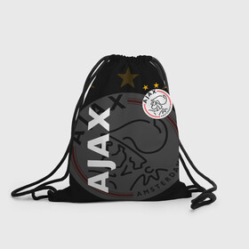 Рюкзак-мешок 3D с принтом FC AJAX AMSTERDAM / ФК АЯКС , 100% полиэстер | плотность ткани — 200 г/м2, размер — 35 х 45 см; лямки — толстые шнурки, застежка на шнуровке, без карманов и подкладки | ajax amsterdam | fifa | football | football club. | sport | uefa | английская премьер лига | аякс амстердам | лига финал | матч | спорт | уефа | финал | фифа | футбол | футбольный клуб