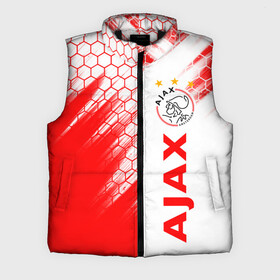 Мужской жилет утепленный 3D с принтом FC AJAX AMSTERDAM  ФК АЯКС ,  |  | ajax amsterdam | fifa | football | football club. | sport | uefa | английская премьер лига | аякс амстердам | лига финал | матч | спорт | уефа | финал | фифа | футбол | футбольный клуб