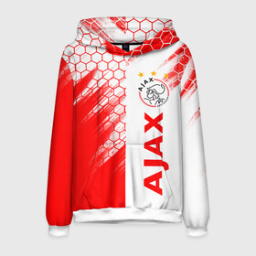 Мужская толстовка 3D с принтом FC AJAX AMSTERDAM / ФК АЯКС , 100% полиэстер | двухслойный капюшон со шнурком для регулировки, мягкие манжеты на рукавах и по низу толстовки, спереди карман-кенгуру с мягким внутренним слоем. | ajax amsterdam | fifa | football | football club. | sport | uefa | английская премьер лига | аякс амстердам | лига финал | матч | спорт | уефа | финал | фифа | футбол | футбольный клуб