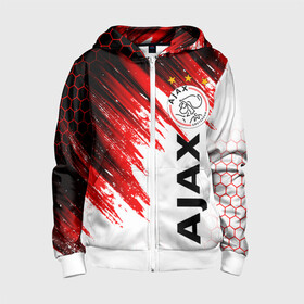 Детская толстовка 3D на молнии с принтом FC AJAX AMSTERDAM / ФК АЯКС , 100% полиэстер |  манжеты и пояс оформлены широкой мягкой резинкой, двухслойный капюшон со шнурком для регулировки, спереди карманы и застежка-молния
 | ajax amsterdam | fifa | football | football club. | sport | uefa | английская премьер лига | аякс амстердам | лига финал | матч | спорт | уефа | финал | фифа | футбол | футбольный клуб