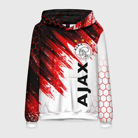 Мужская толстовка 3D с принтом FC AJAX AMSTERDAM / ФК АЯКС , 100% полиэстер | двухслойный капюшон со шнурком для регулировки, мягкие манжеты на рукавах и по низу толстовки, спереди карман-кенгуру с мягким внутренним слоем. | ajax amsterdam | fifa | football | football club. | sport | uefa | английская премьер лига | аякс амстердам | лига финал | матч | спорт | уефа | финал | фифа | футбол | футбольный клуб