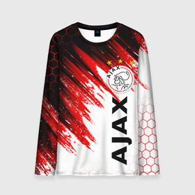 Мужской лонгслив 3D с принтом FC AJAX AMSTERDAM / ФК АЯКС , 100% полиэстер | длинные рукава, круглый вырез горловины, полуприлегающий силуэт | ajax amsterdam | fifa | football | football club. | sport | uefa | английская премьер лига | аякс амстердам | лига финал | матч | спорт | уефа | финал | фифа | футбол | футбольный клуб