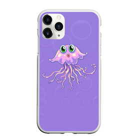 Чехол для iPhone 11 Pro матовый с принтом Осьминог милый , Силикон |  | Тематика изображения на принте: cute | octopus | милый | осьминог | осьминожка | тентакли