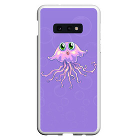 Чехол для Samsung S10E с принтом Осьминог милый , Силикон | Область печати: задняя сторона чехла, без боковых панелей | cute | octopus | милый | осьминог | осьминожка | тентакли