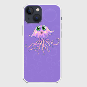 Чехол для iPhone 13 mini с принтом Осьминог милый ,  |  | cute | octopus | милый | осьминог | осьминожка | тентакли